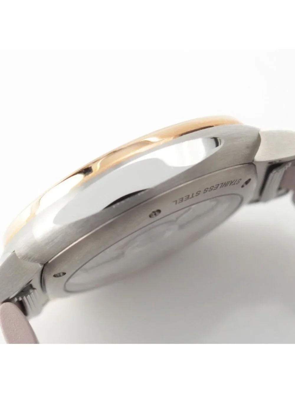 Hermes Cut GM Watch Automatic Winding Silver Dial Pink Gold 36